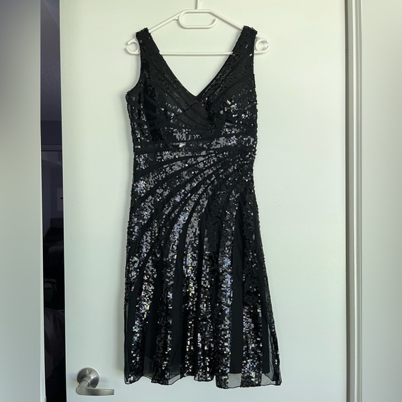JS Collection Black Sequin Dress - Picture 1 of 6